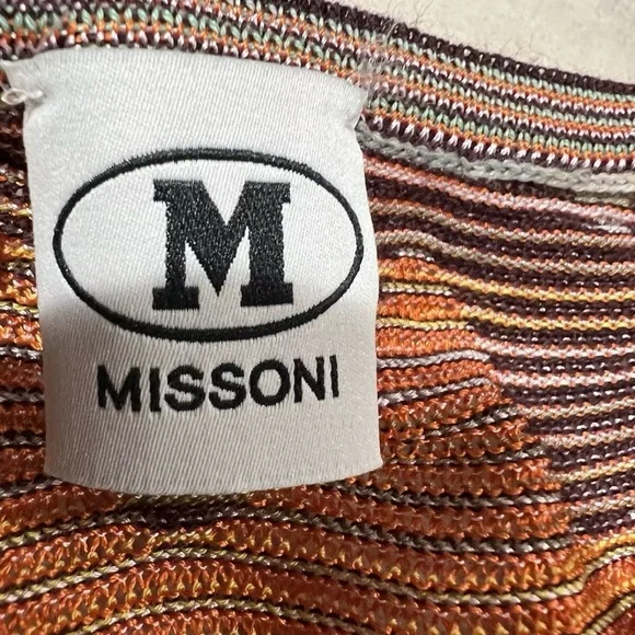 M missoni zig zag long sleeves knit top size M